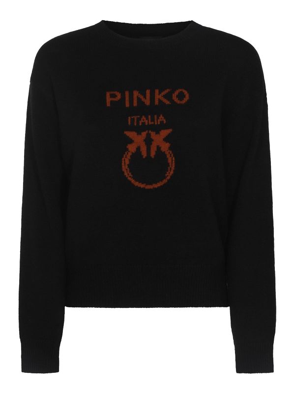 Pinko Pull Col Rond - Noir