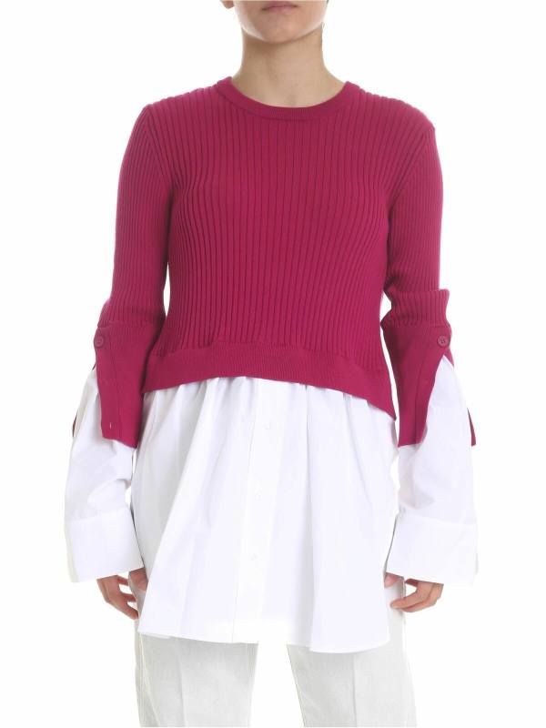Kenzo Pull Col Rond - Fuchsia