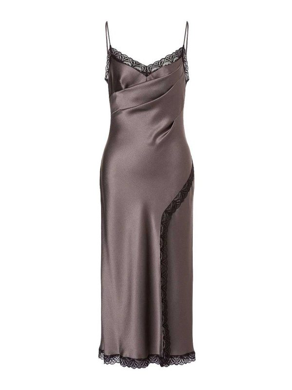 Alberta Ferretti Robe Au Genou - Gris