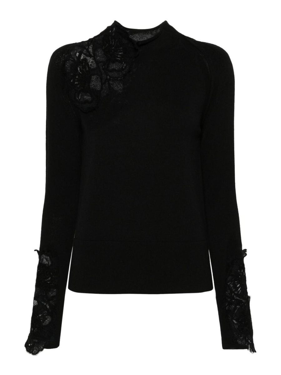 Ermanno Scervino Pull Col Roulé - Noir