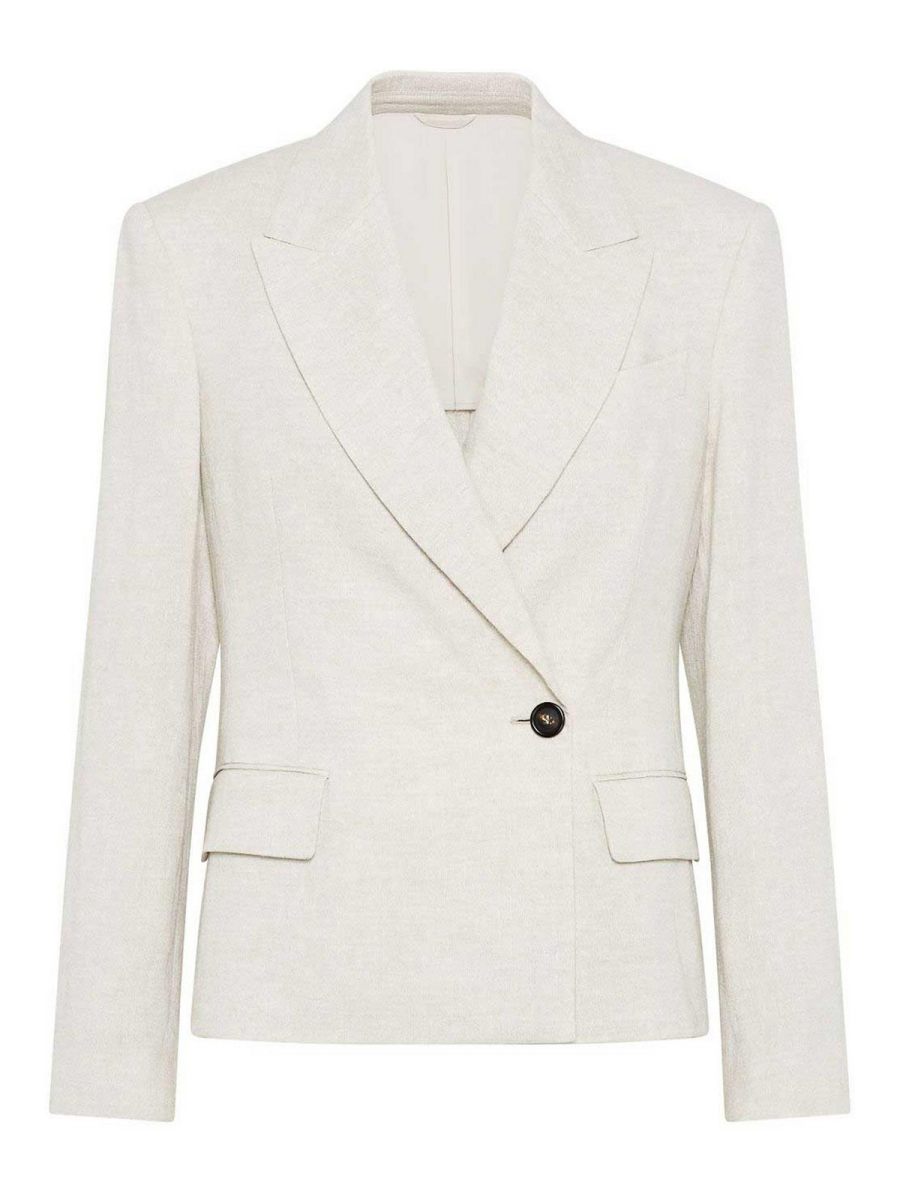 Brunello Cucinelli Blazer - Blanc