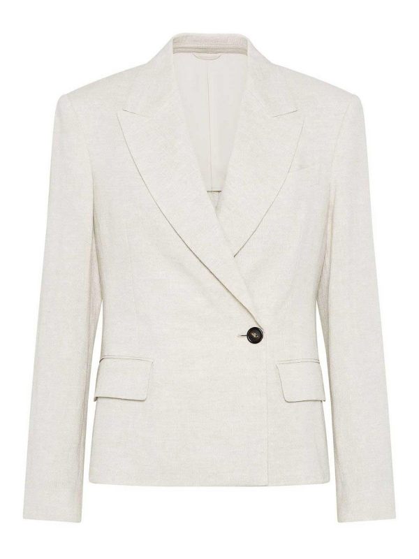 Brunello Cucinelli Blazer - Blanc