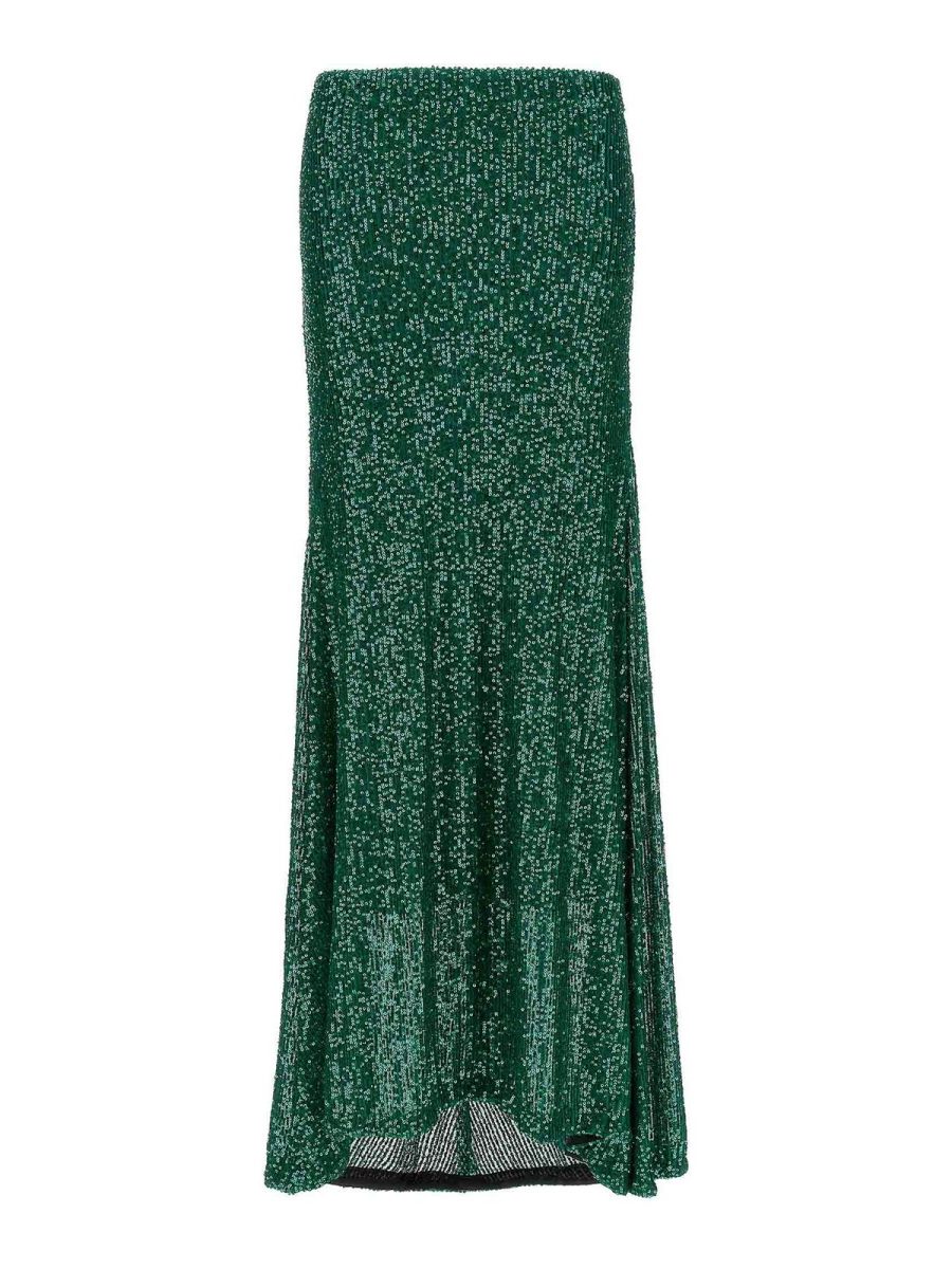 Le Twins Jupe Midi - Vert
