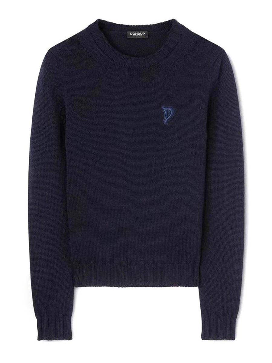 Dondup Pull Col Rond - Bleu