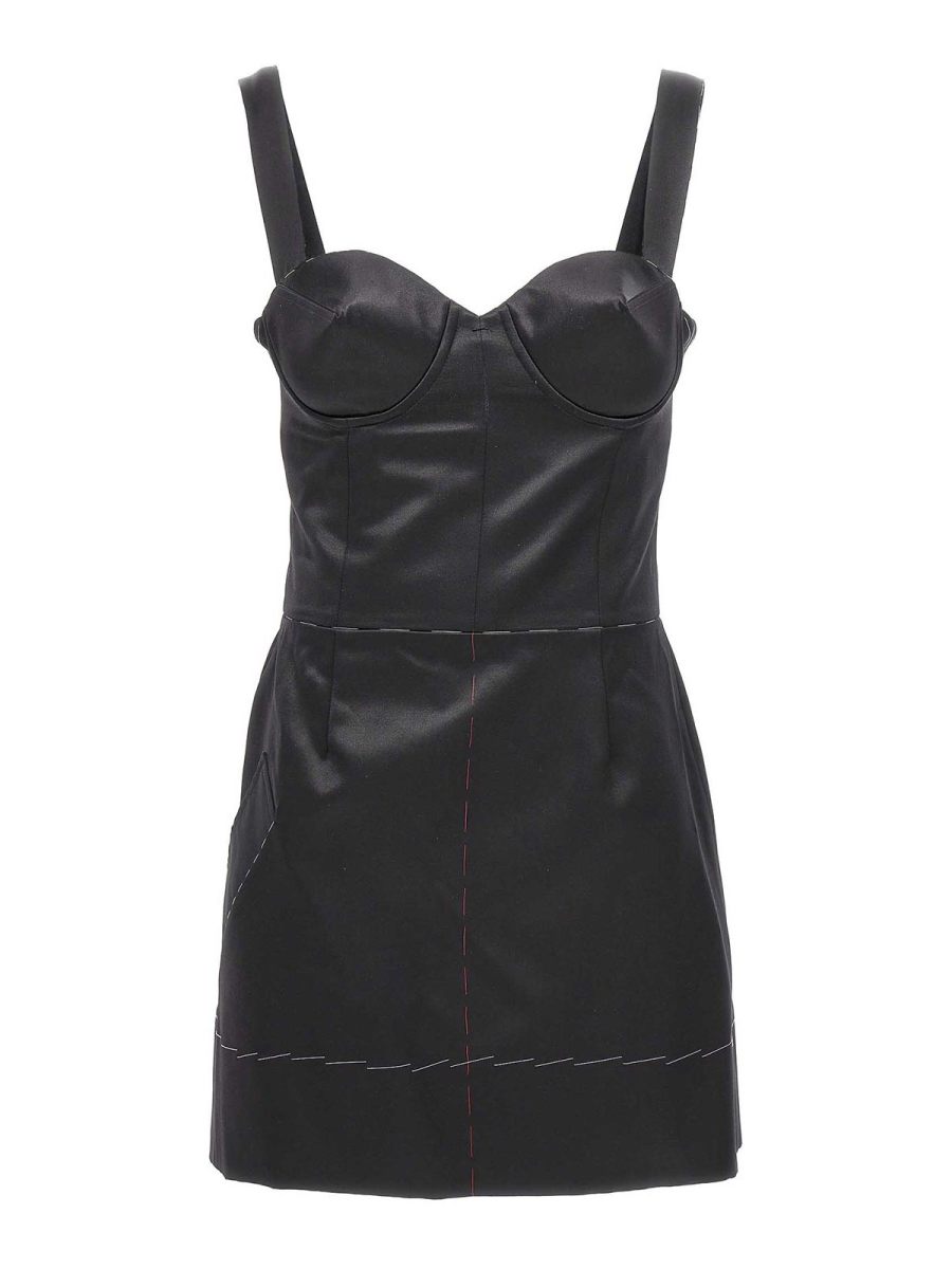 Maison Margiela Robe Au Genou - Noir