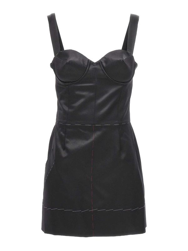 Maison Margiela Robe Au Genou - Noir