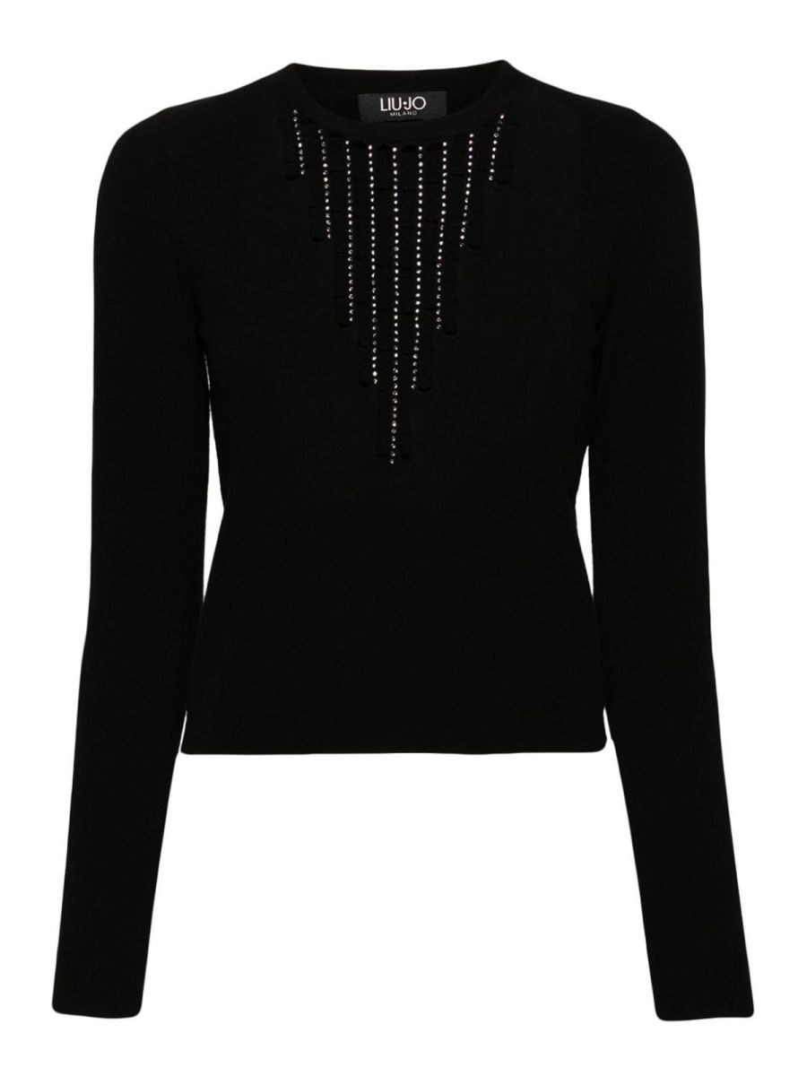Liu Jo Pull Col Rond - Noir