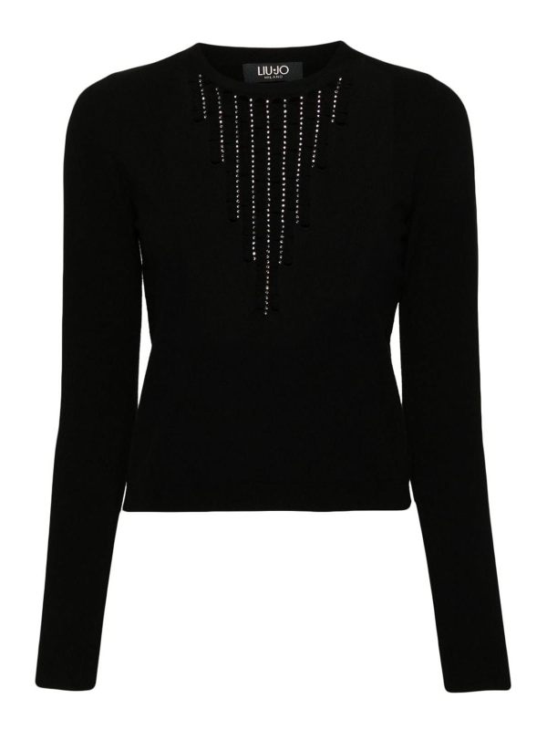 Liu Jo Pull Col Rond - Noir