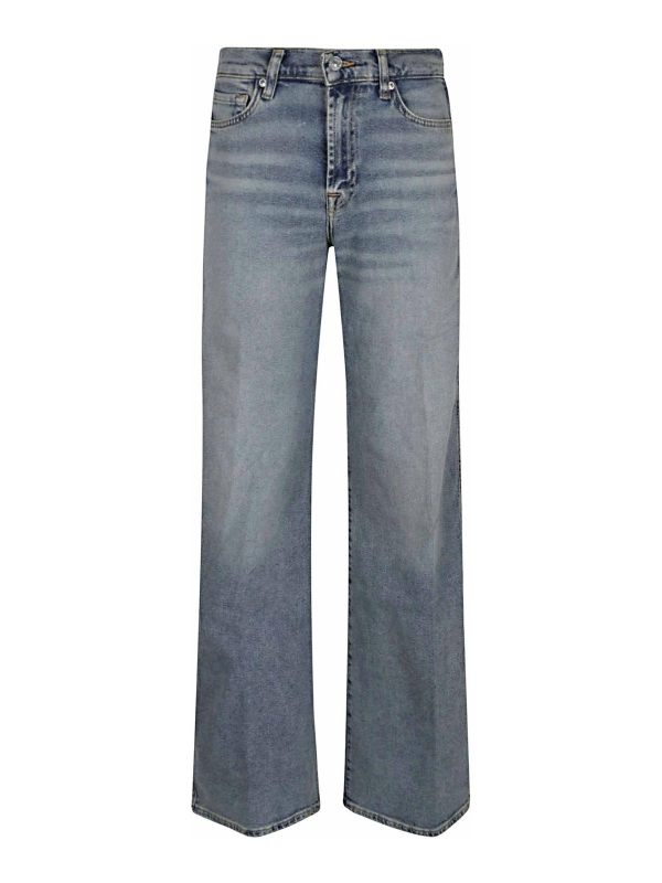 7 For All Mankind Jean Droit - Bleu