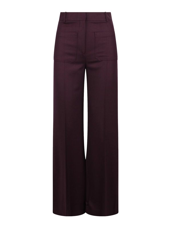 Victoria Beckham Pantalons Décontractés - Violet