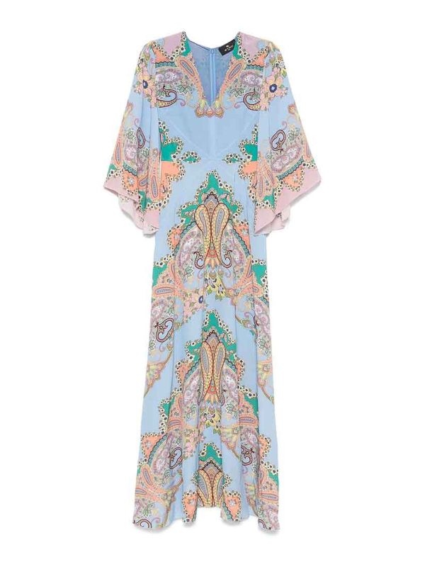 Etro Robe Au Genou - Bleu