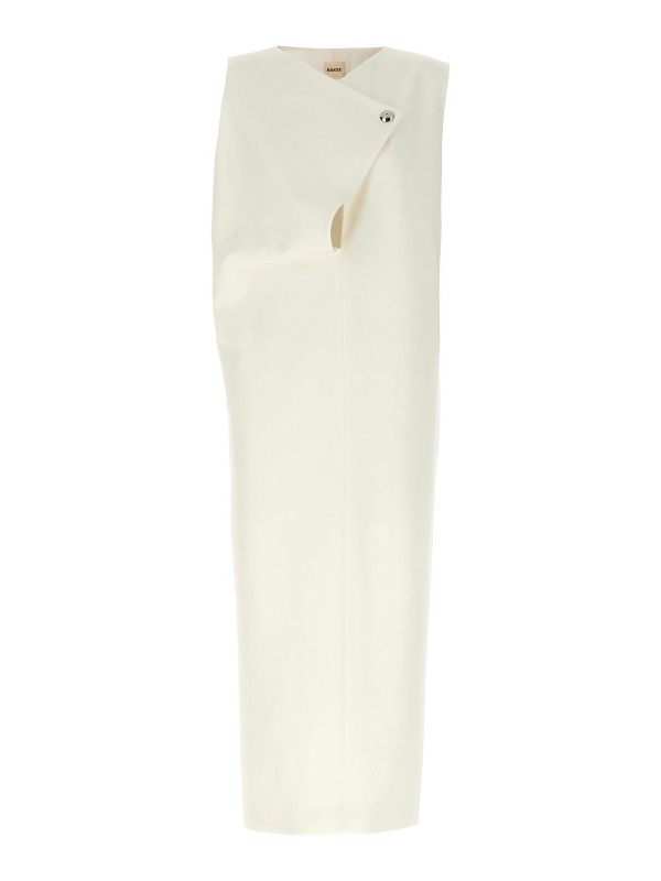Khaite Robe Au Genou - Blanc
