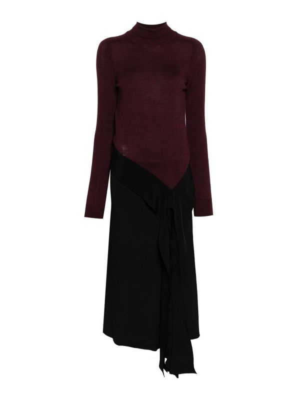 Victoria Beckham Maxi Robe - Rouge Brun