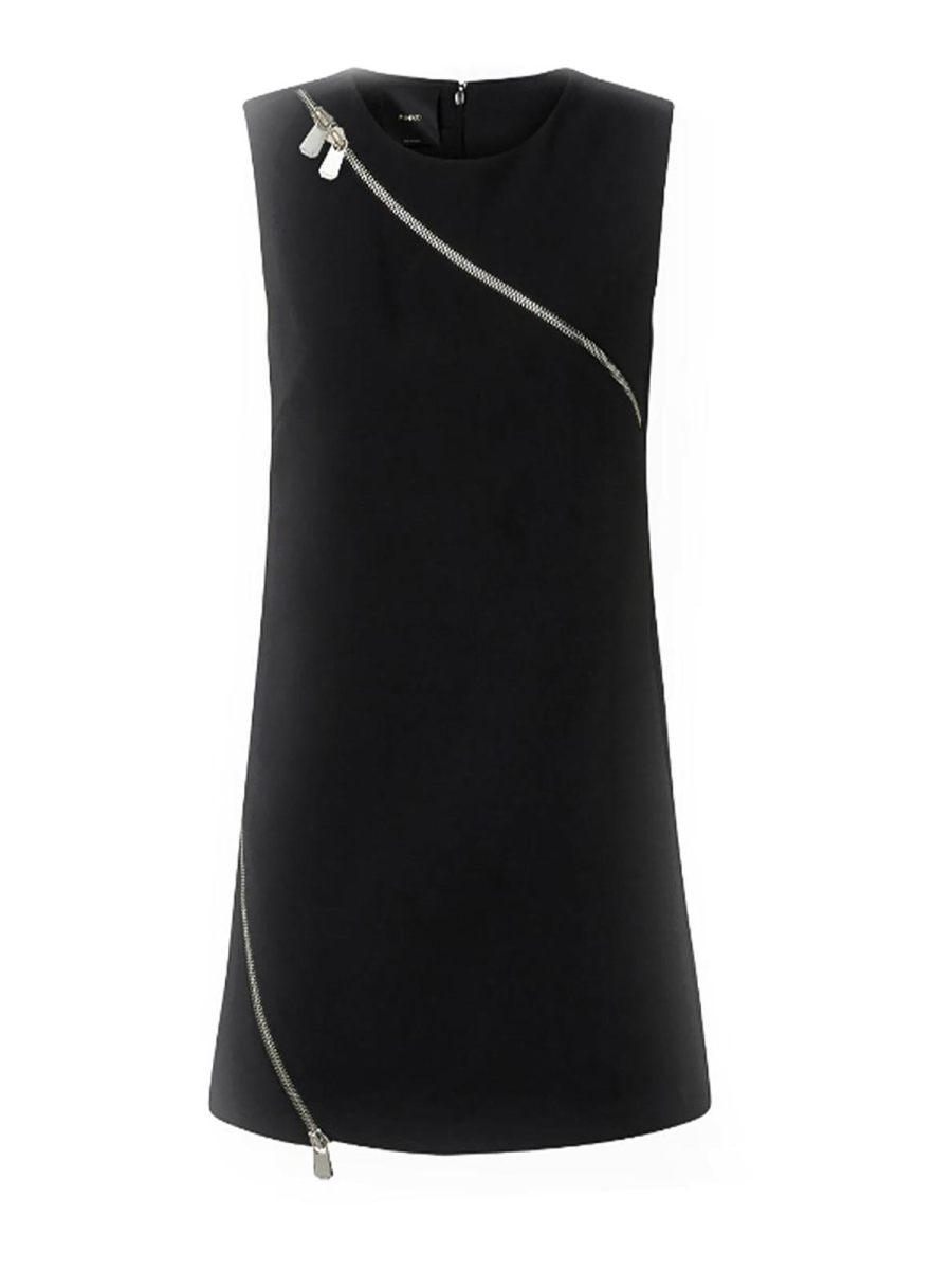 Pinko Robe Au Genou - Noir