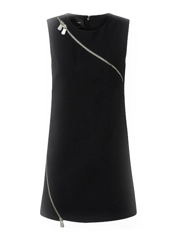 Pinko Robe Au Genou - Noir