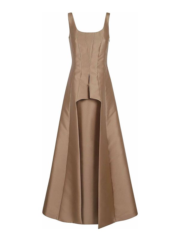 Alberta Ferretti Maxi Robe - Beige