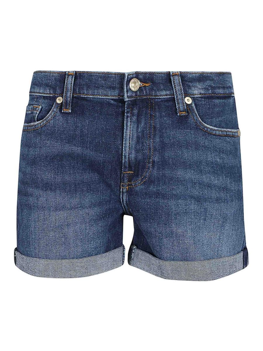 7 For All Mankind Short - Bleu