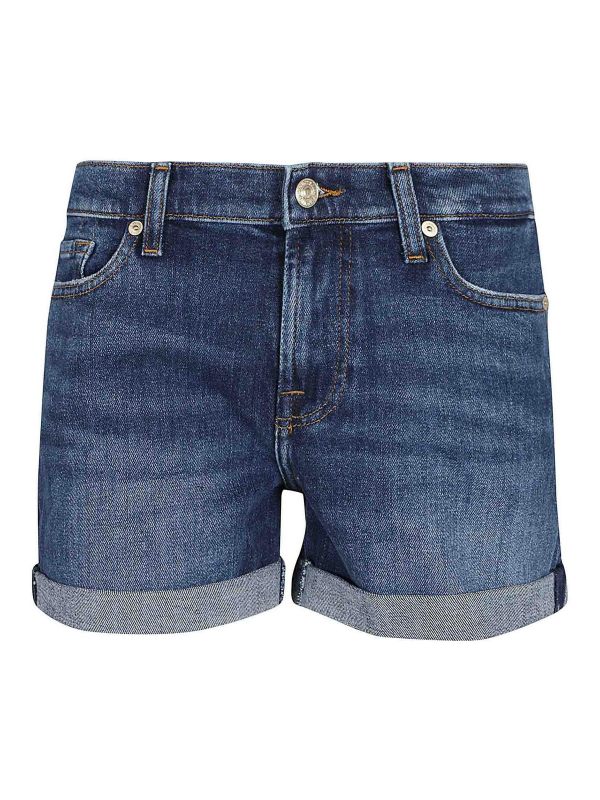7 For All Mankind Short - Bleu