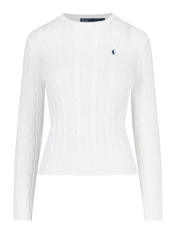 Polo Ralph Lauren Pull Col Rond - Blanc