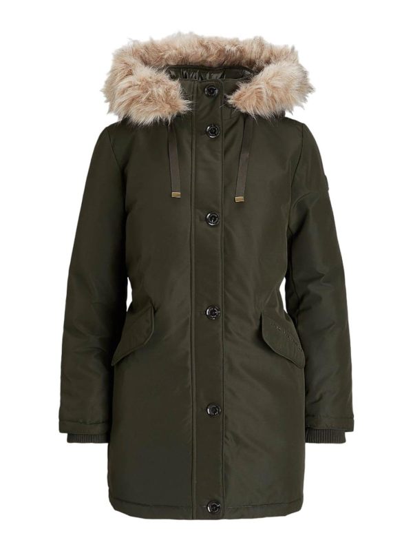 Lauren Ralph Lauren Manteau Au Genou - Orange