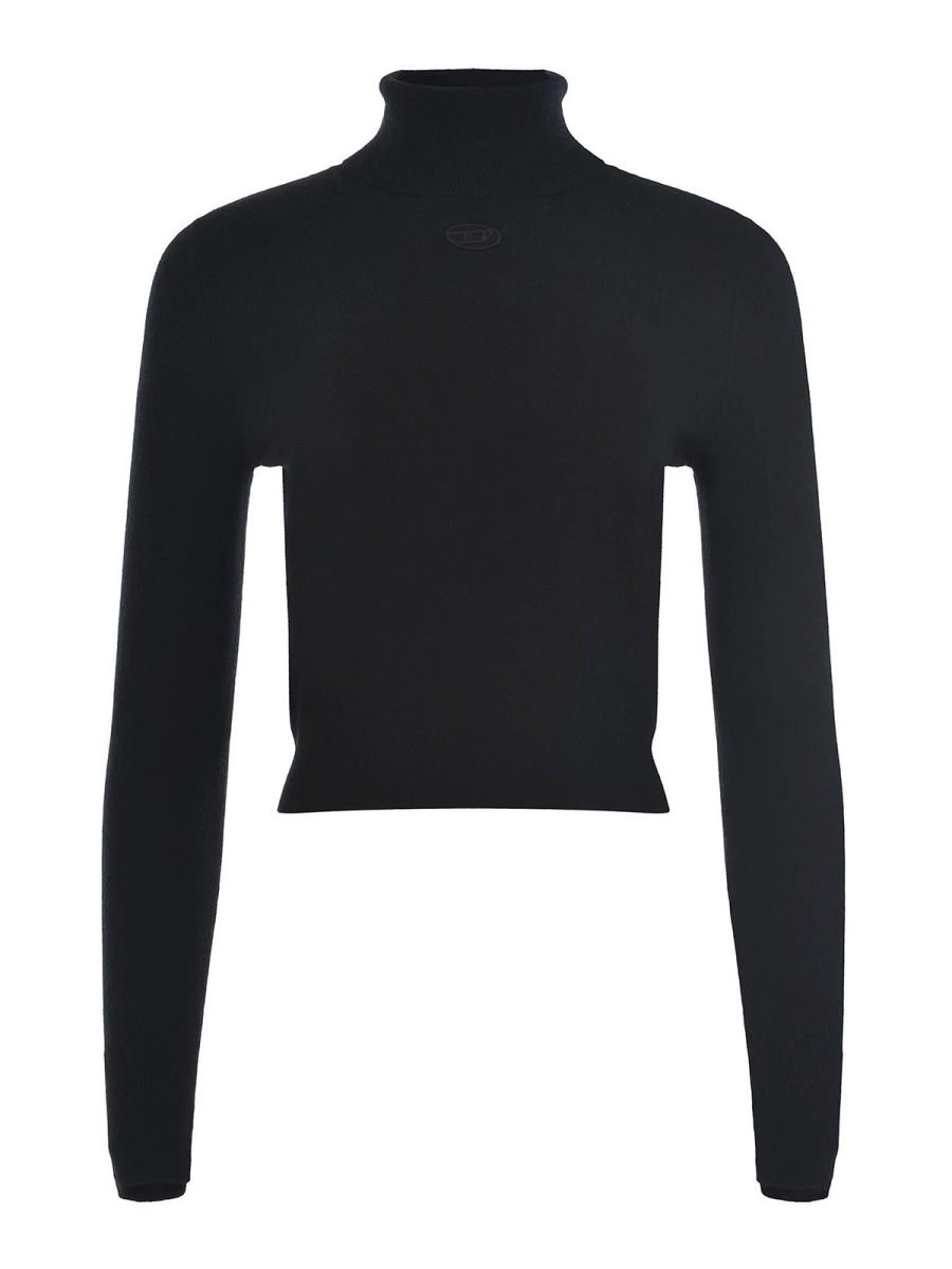 Diesel Pull Col Roulé - Noir