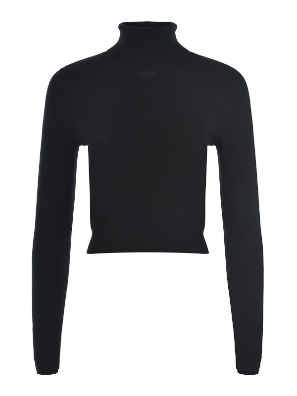 Diesel Pull Col Roulé - Noir