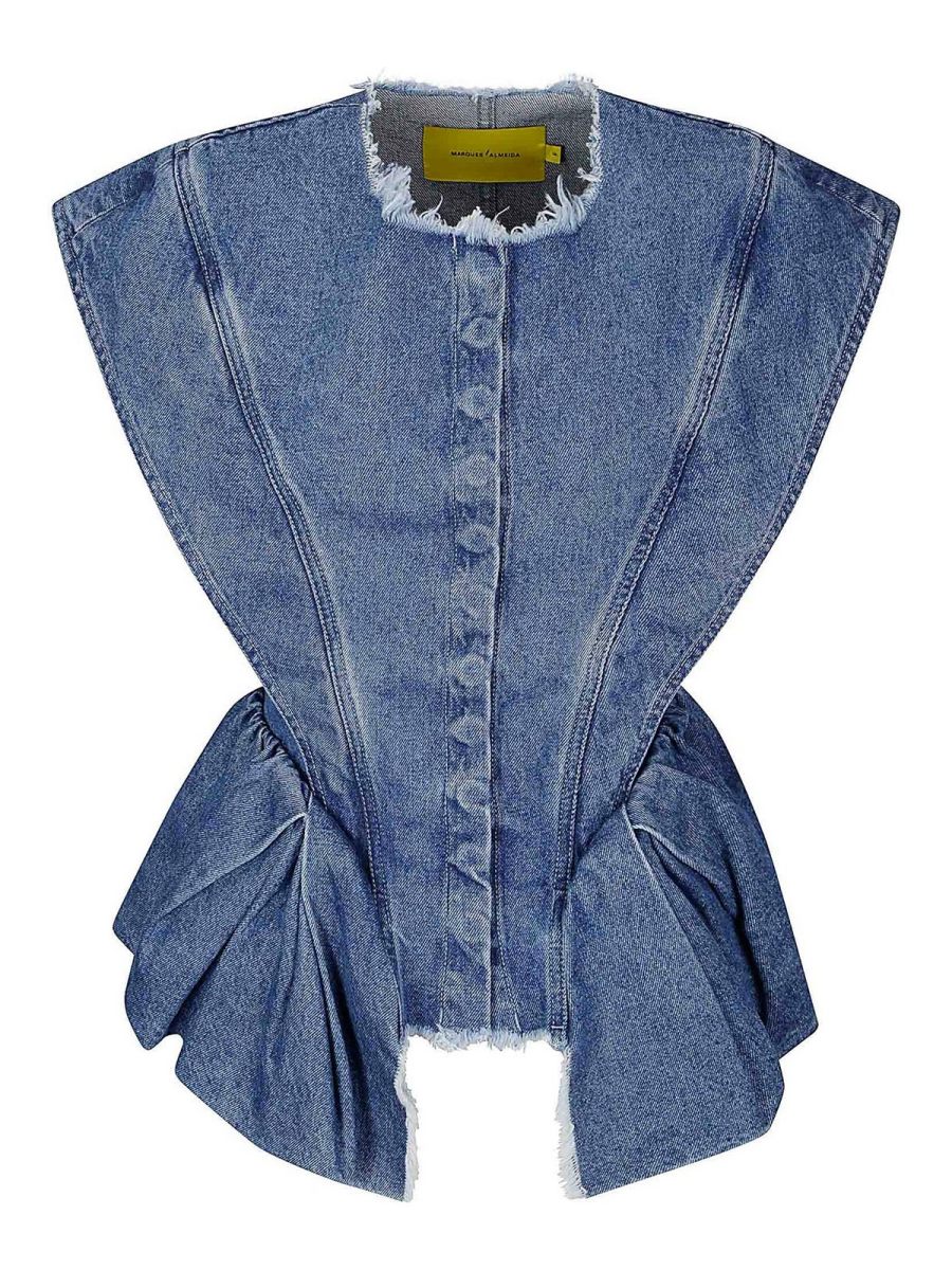 Marques' Almeida Top - Bleu