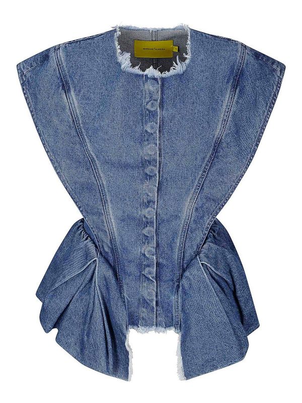 Marques' Almeida Top - Bleu