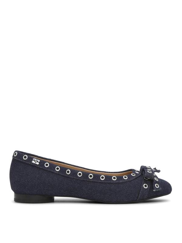 Ganni Ballerines - Bleu