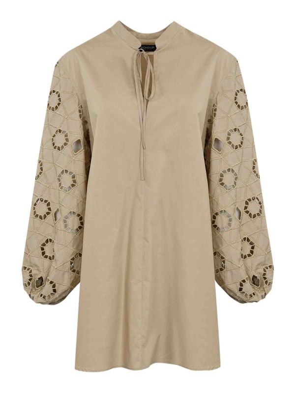 Dondup Robe Au Genou - Beige