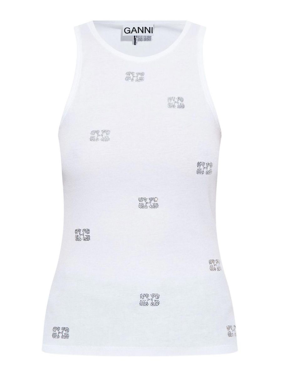 Ganni T-Shirt - Blanc