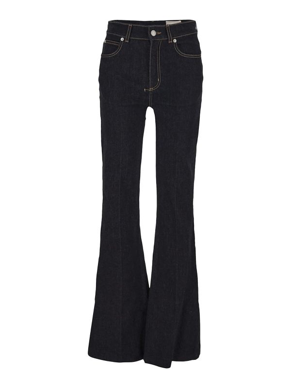 Alexander Mcqueen Jean Bootcut - Bleu