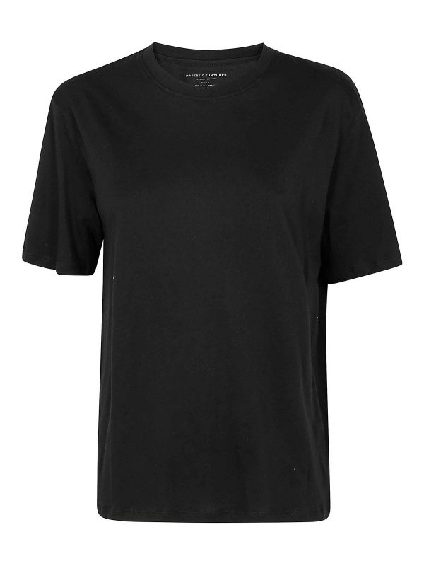 Majestic Filatures Pull Col Rond - Noir