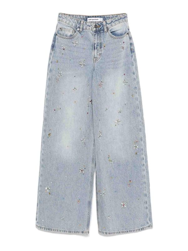 Self Portrait Jean Bootcut - Bleu