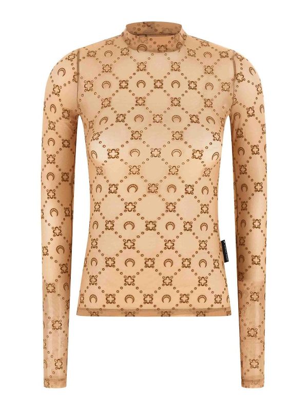 Marine Serre Top - Beige