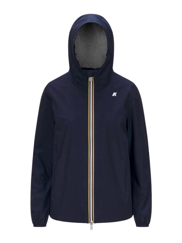 k-way Manteau Au Genou - Bleu