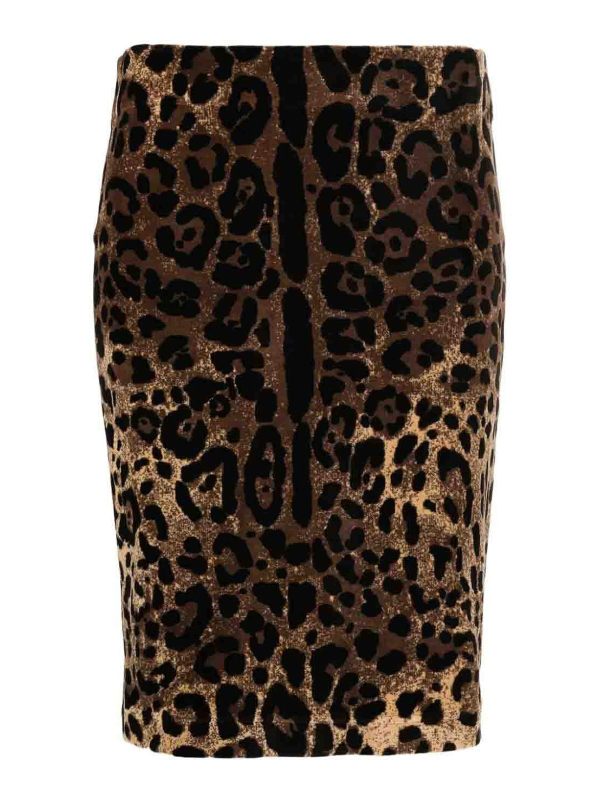 Dolce & Gabbana Jupe Midi - Marron