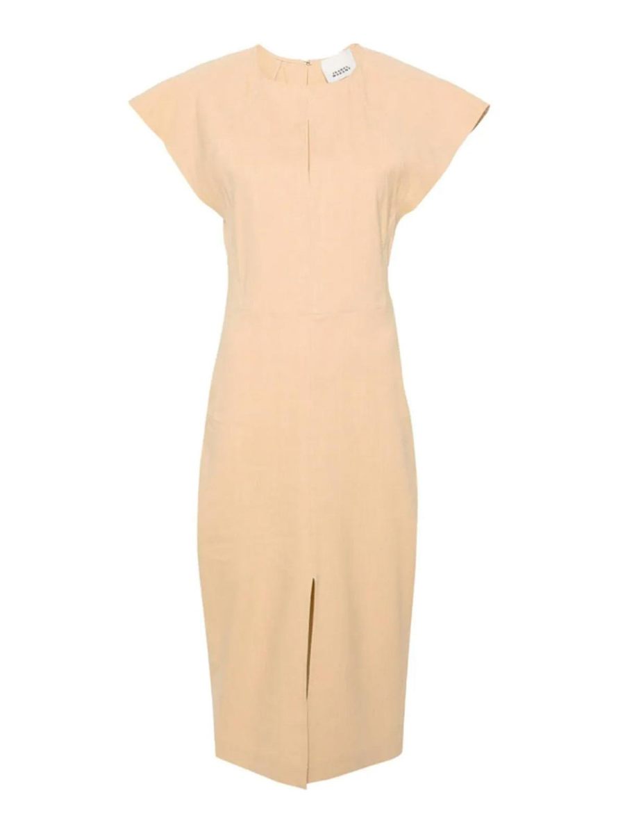 Isabel Marant Robe Au Genou - Beige