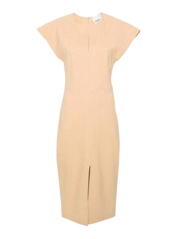 Isabel Marant Robe Au Genou - Beige