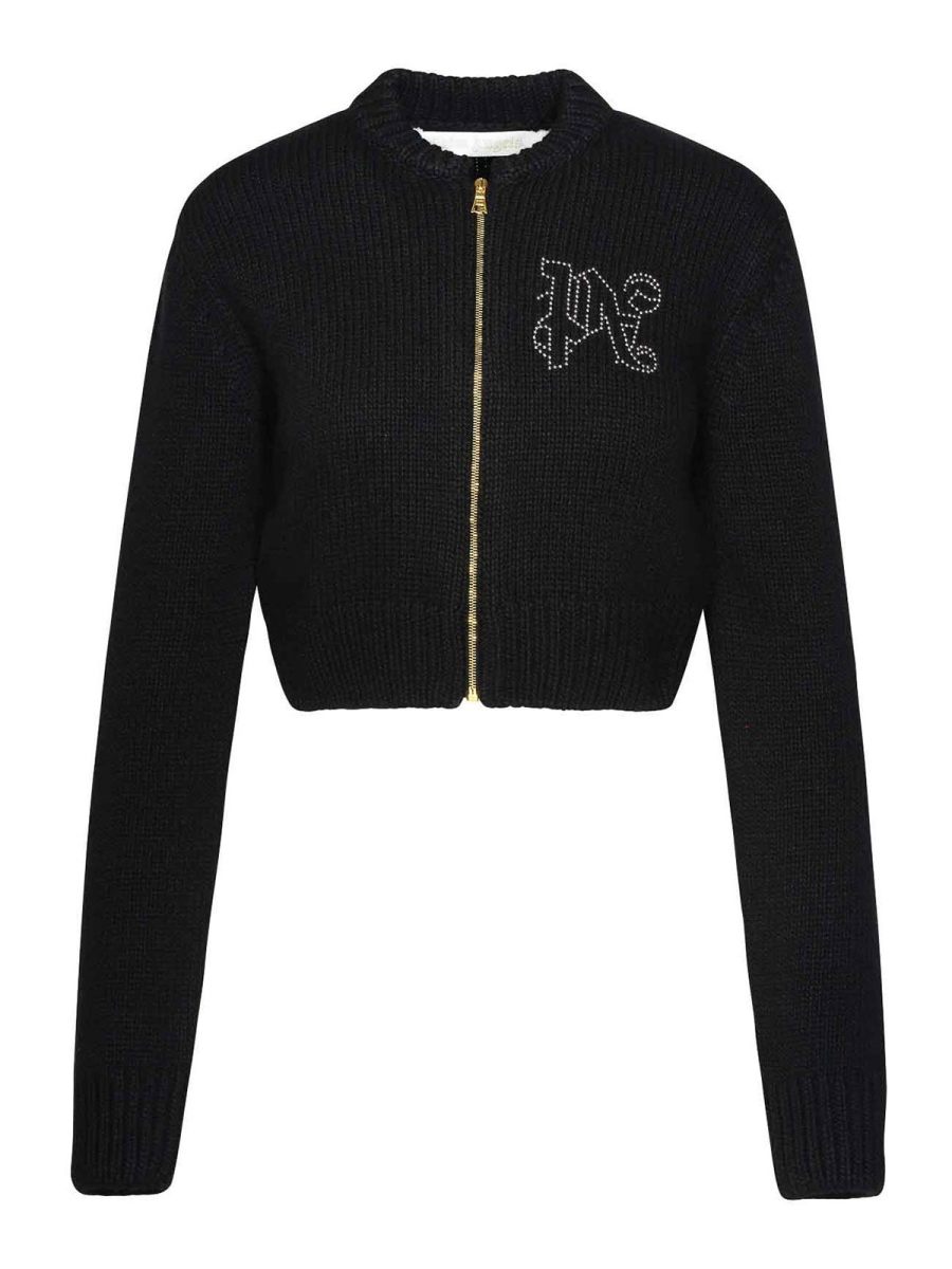 Palm Angels Pull Col Bateau - Noir