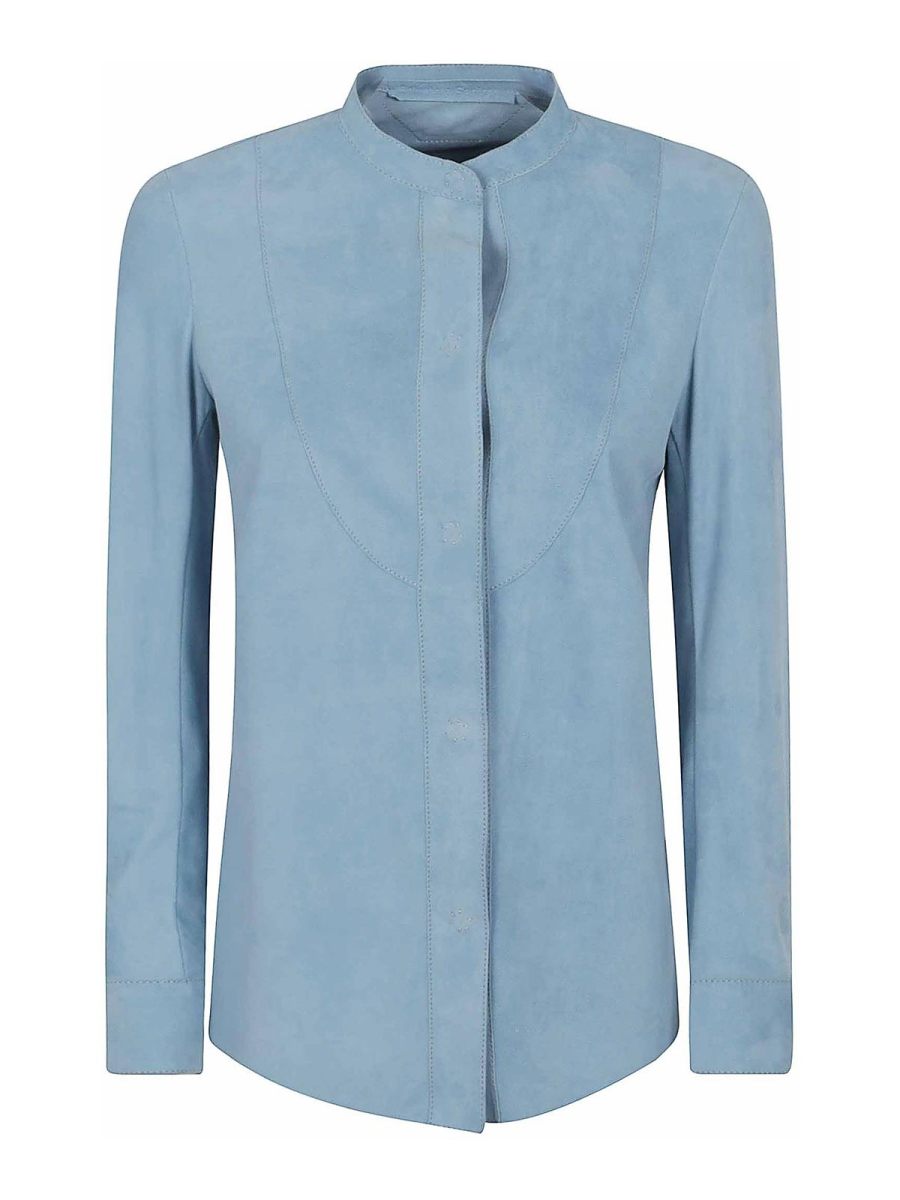 Salvatore Santoro Blouson En Cuir - Gris Clair