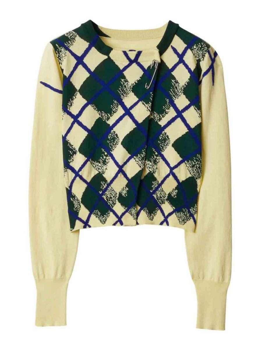 Burberry Pull Col Rond - Argyle