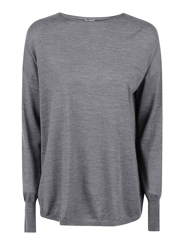 Aspesi Pull Col Rond - Gris