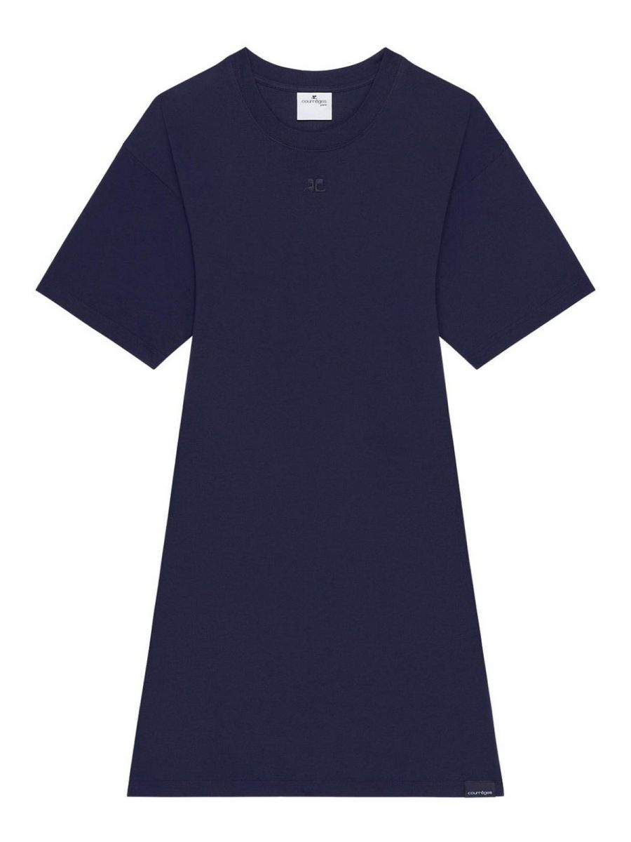 Courreges Robe Courte - Bleu