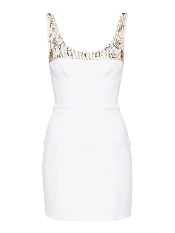 Elisabetta Franchi Robe Courte - Crème
