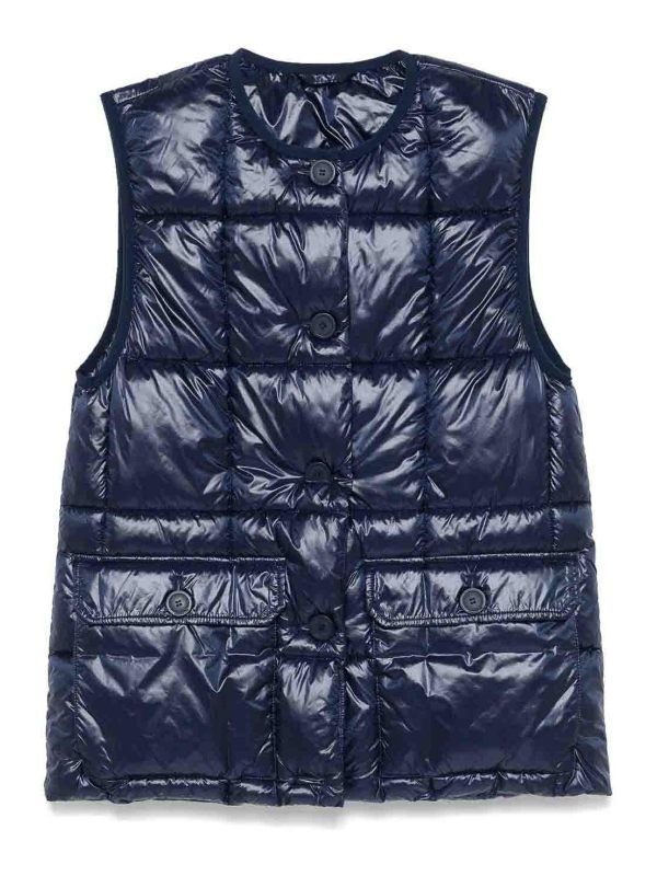 Semicouture Gilet - Bleu