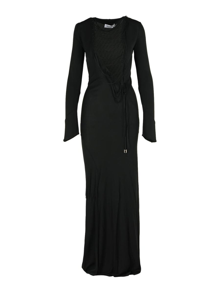 The Attico Maxi Robe - Noir