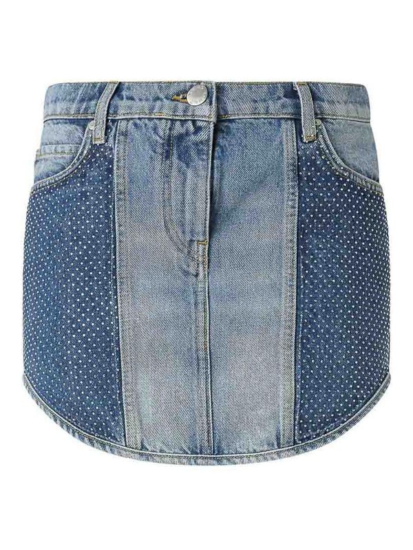 Pinko Jupe Midi - Bleu