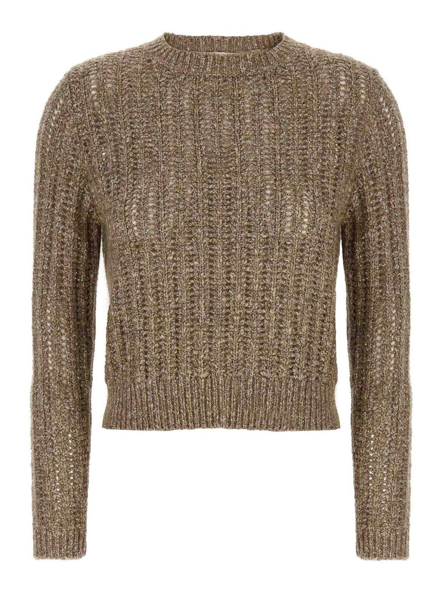 Brunello Cucinelli Pull Col Rond - Beige