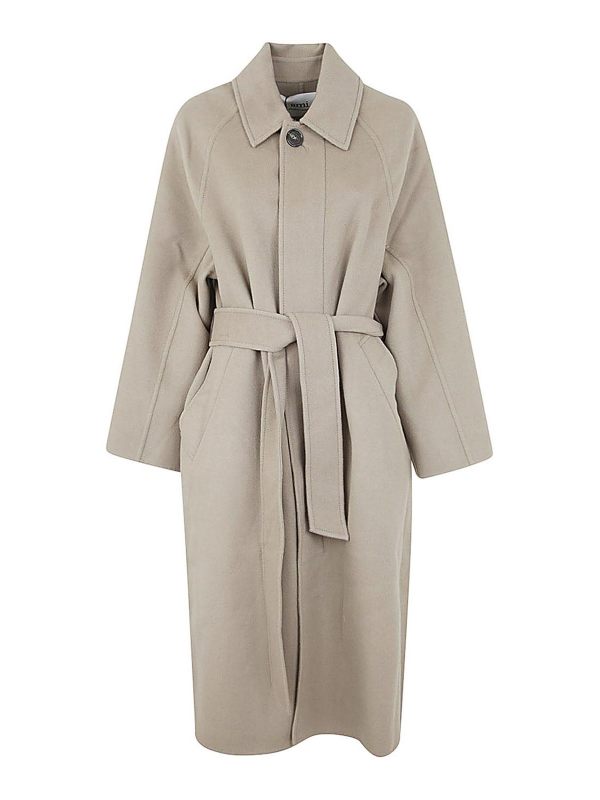 Ami Paris Manteau Court - Gris